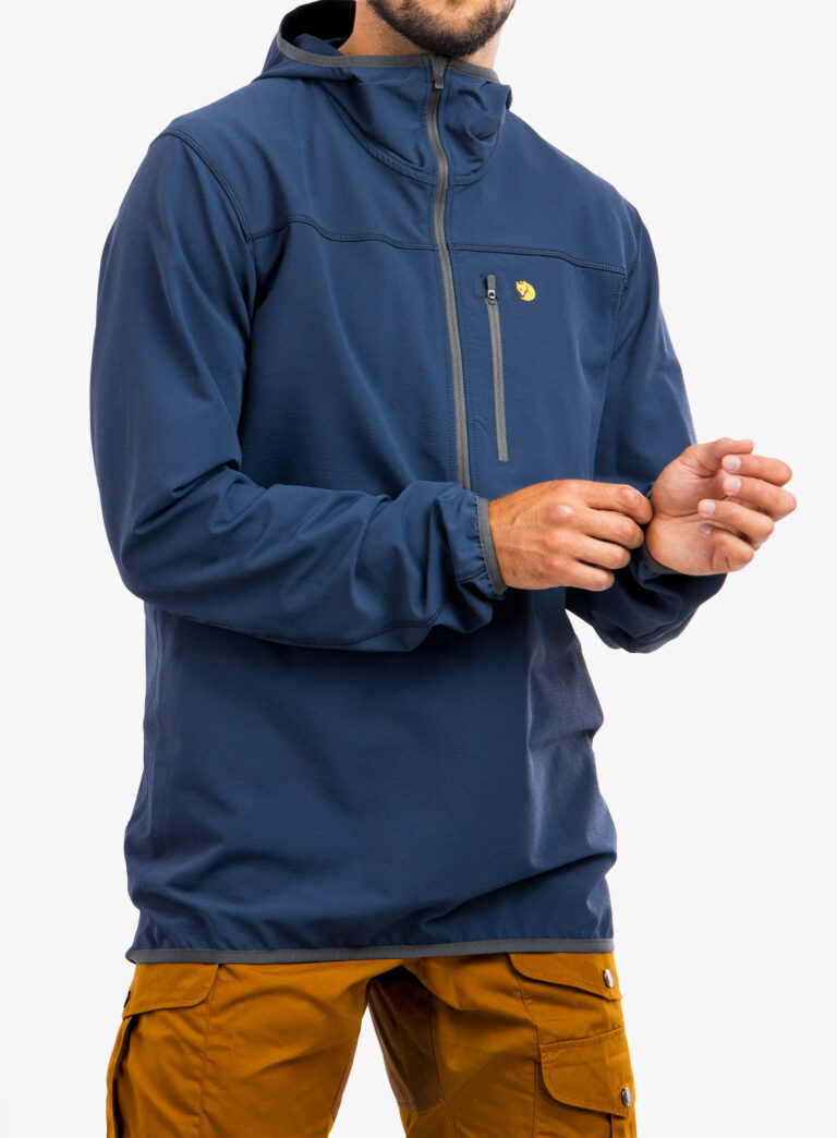 Cumpăra Geaca Softshell Fjallraven Bergtagen Stretch Half Zip - mountain blue