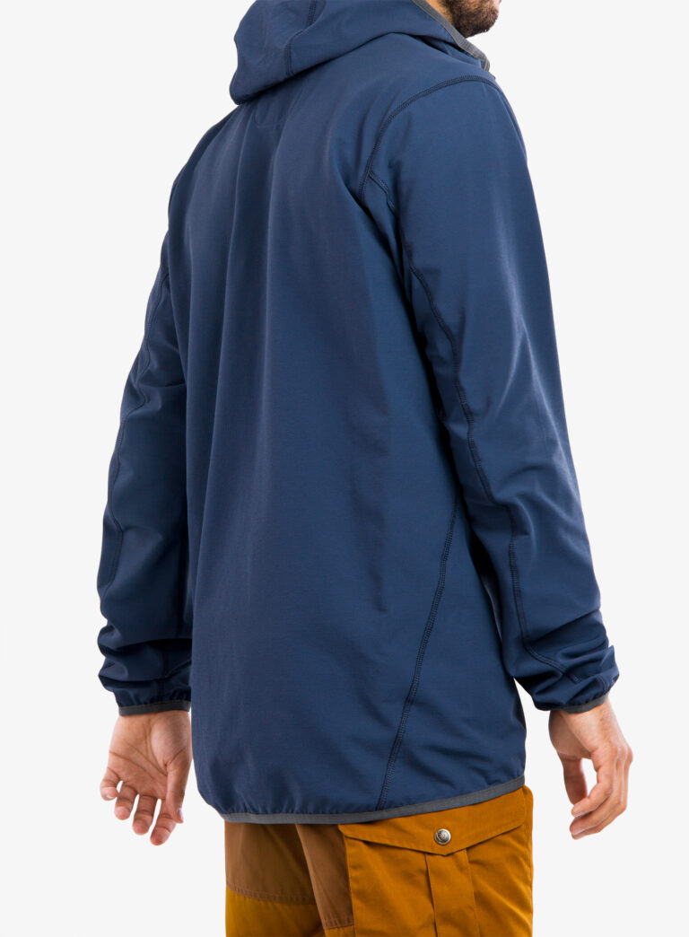 Geaca Softshell Fjallraven Bergtagen Stretch Half Zip - mountain blue - imagine 6