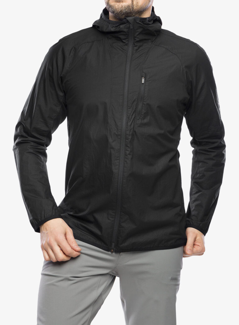 Geaca Softshell Icebreaker Shell+ Cotton Windbreaker - black