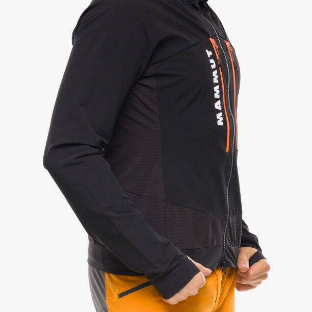 Cumpăra Geaca Softshell Mammut Aenergy SO Hybrid Hooded Jacket - black/vibrant orange