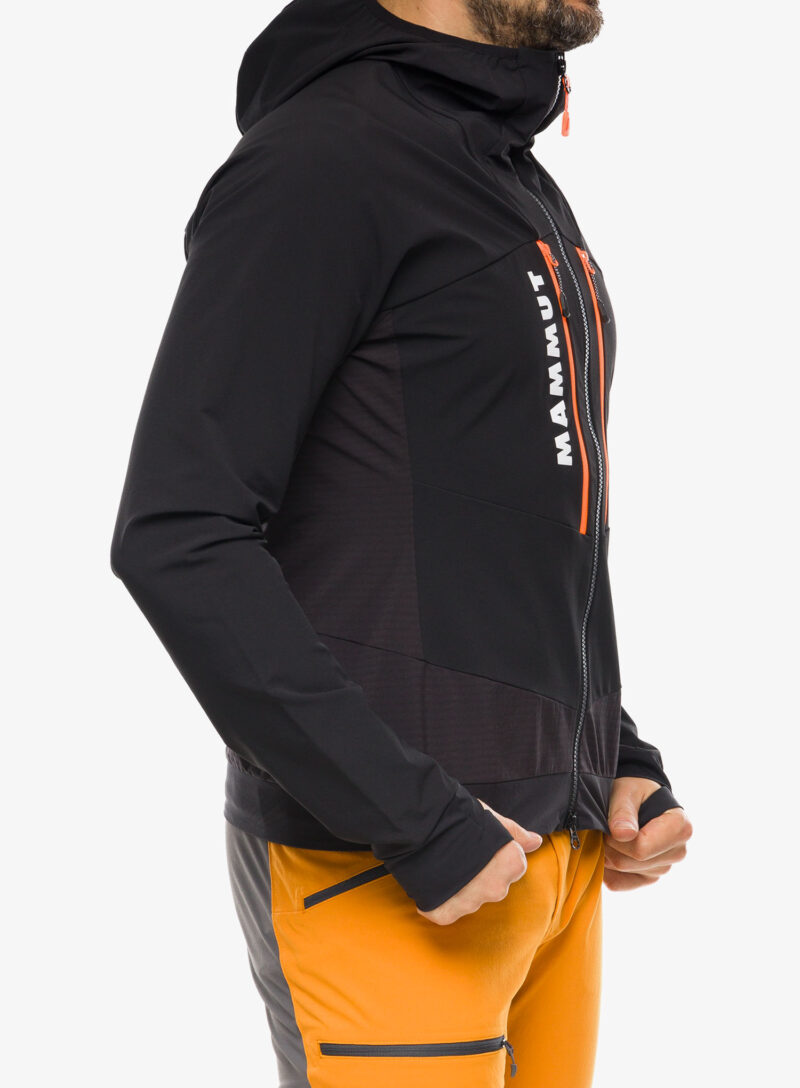 Cumpăra Geaca Softshell Mammut Aenergy SO Hybrid Hooded Jacket - black/vibrant orange