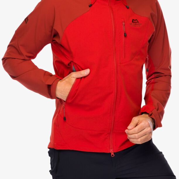 Geaca Softshell Mountain Equipment Frontier Hooded Jacket - atlas red/burnt henna