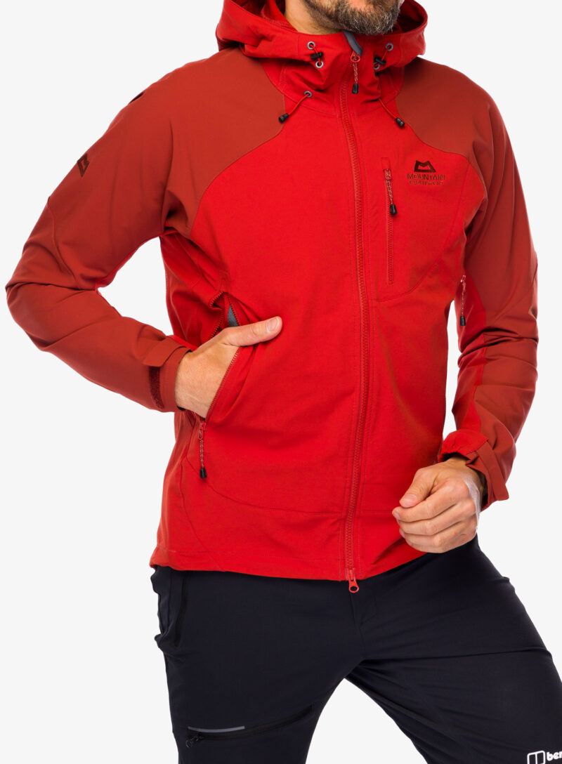 Geaca Softshell Mountain Equipment Frontier Hooded Jacket - atlas red/burnt henna