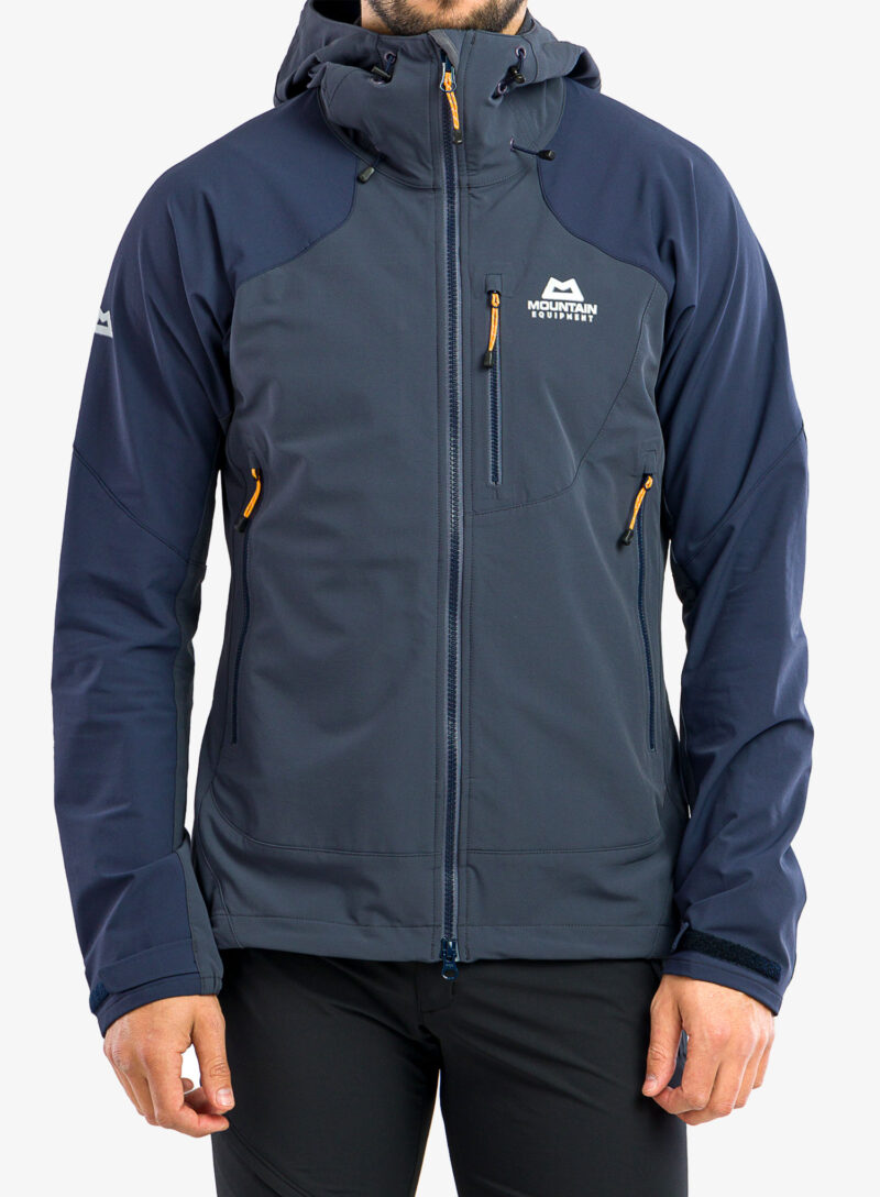 Geaca Softshell Mountain Equipment Frontier Hooded Jacket - ombre blue/cosmos