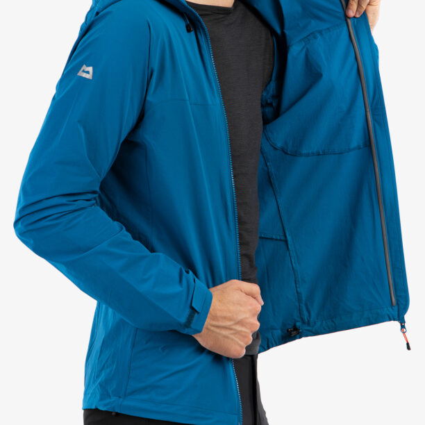 Original Geaca Softshell Mountain Equipment Squall Hooded Jacket - alto blue