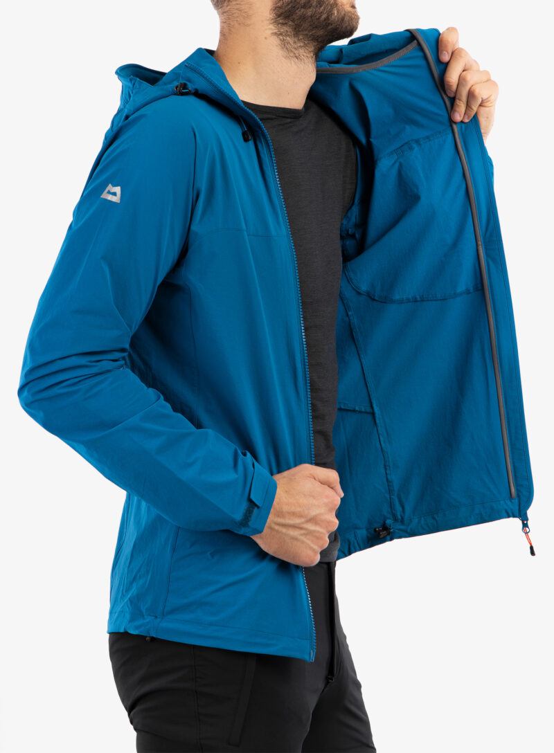 Original Geaca Softshell Mountain Equipment Squall Hooded Jacket - alto blue