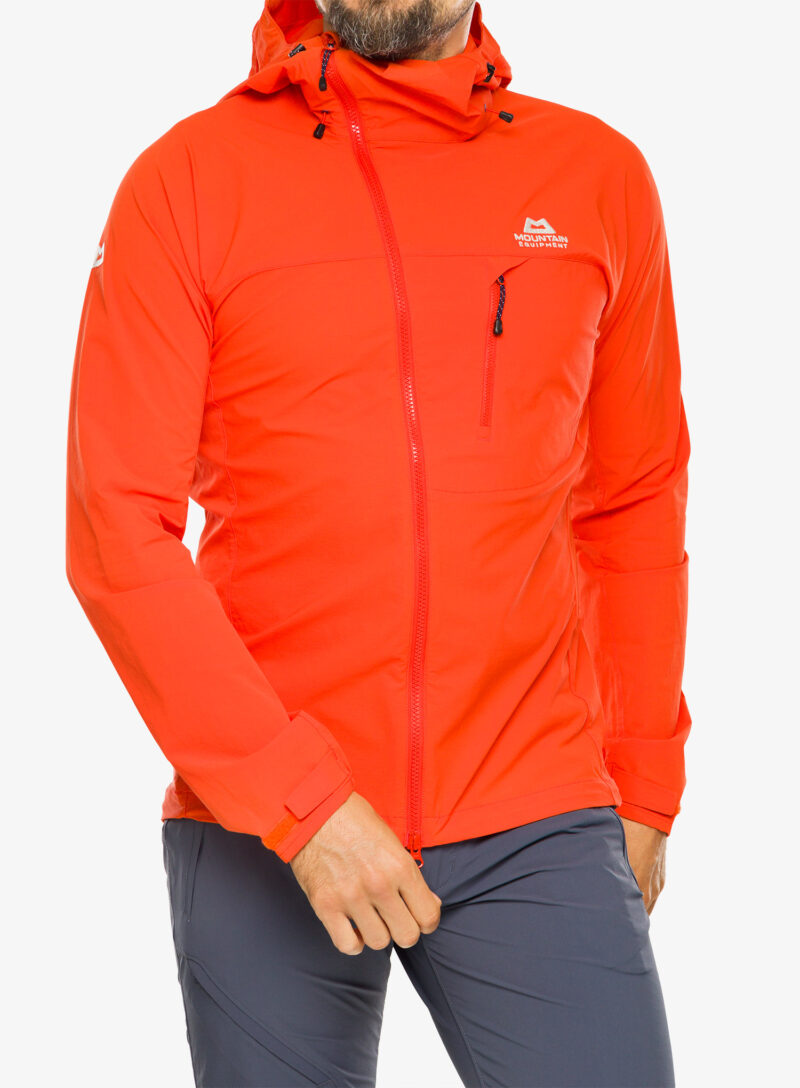 Geaca Softshell Mountain Equipment Squall Hooded Jacket - cardinal orange