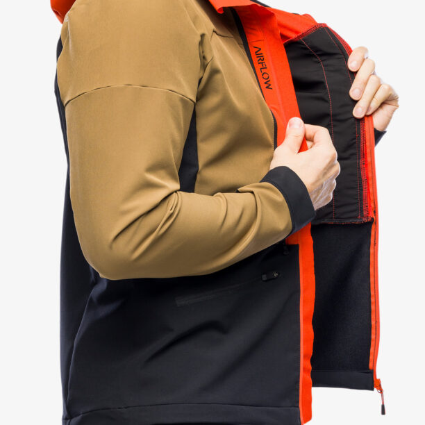 Preţ Geaca Softshell Ziener Nikado - walnut/new red