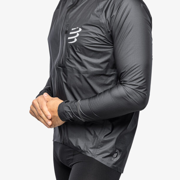 Cumpăra Geaca alergare Compressport Thunderstorm Waterproof 25/75 Jacket - black