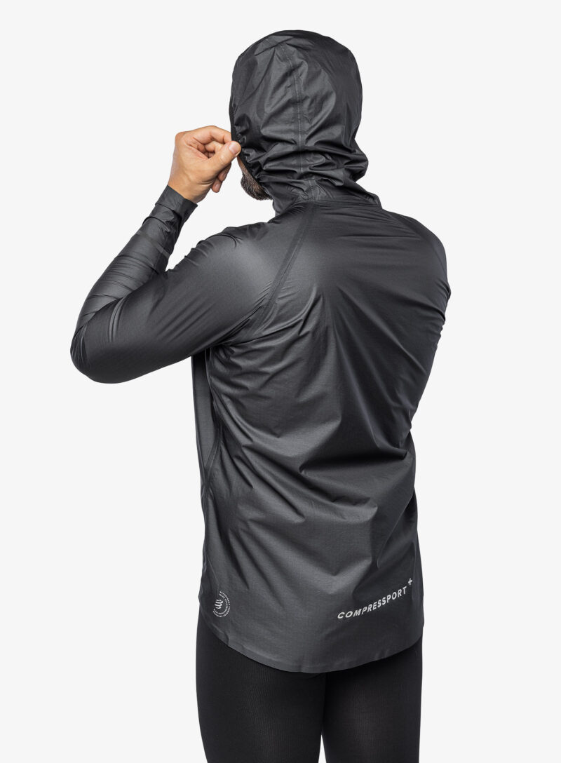 Original Geaca alergare Compressport Thunderstorm Waterproof 25/75 Jacket - black