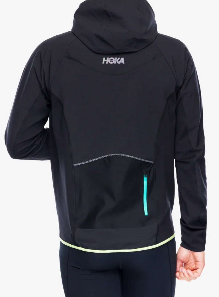 Geaca alergare Hoka SkyGlow Half-Zip - black preţ