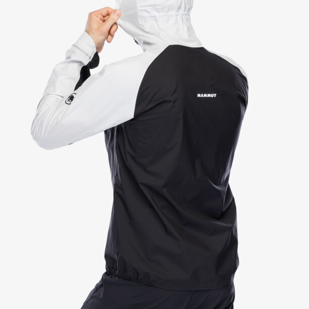 Original Geaca alergare Mammut Aenergy TR HS Hooded Jacket - black/white