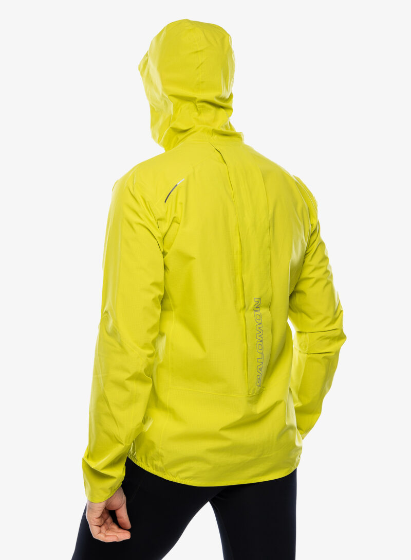 Original Geaca alergare Salomon Bonatti Trail Jacket - sulphur spring