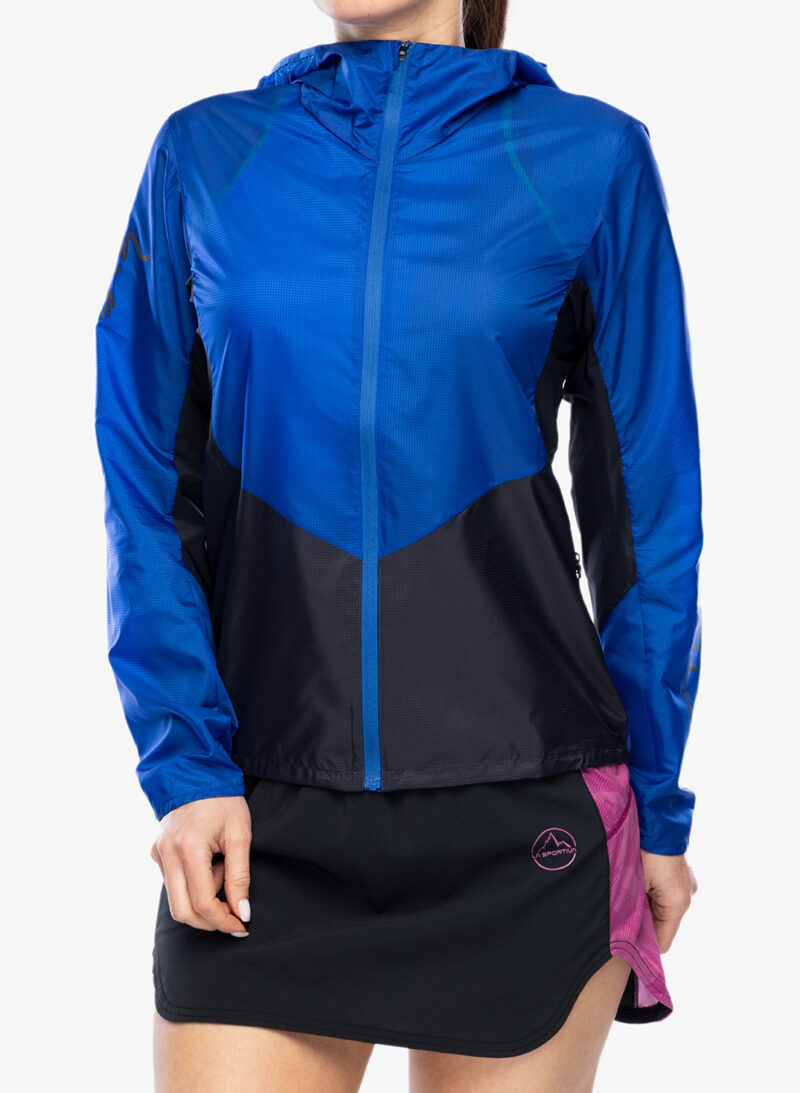 Geaca alergare femei Arcteryx Norvan Windshell Hoody - vitality/black sapphire