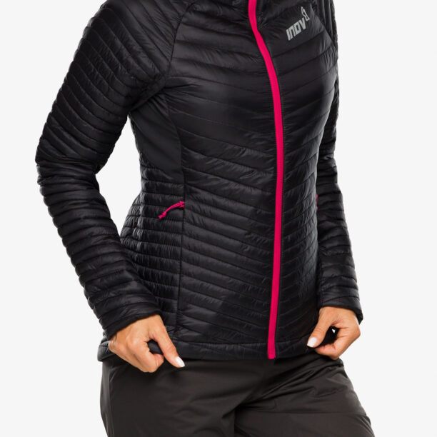 Cumpăra Geaca alergare femei Inov-8 Thermoshell Pro FZ - black/pink