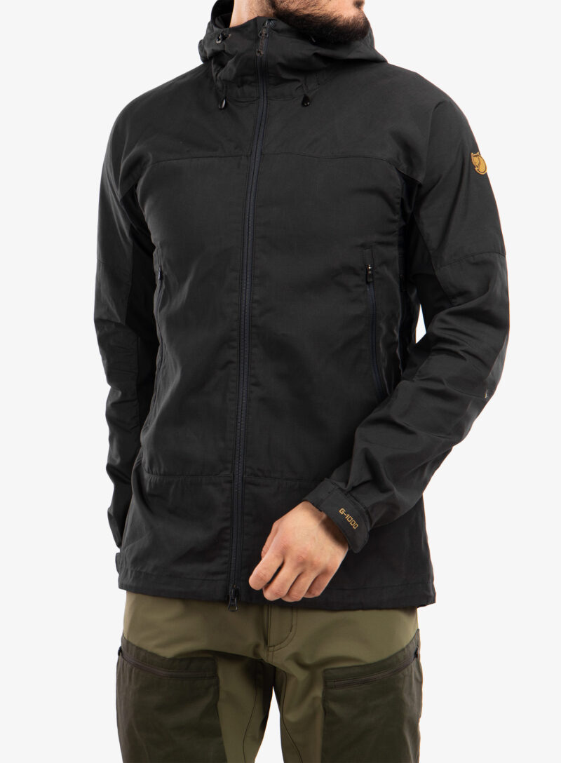 Geaca barbati Fjallraven Abisko Lite Trekking Jacket  - dark grey/black