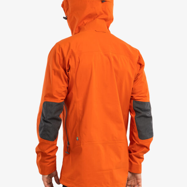 Geaca barbati Fjallraven Bergtagen Eco-Shell Jacket - hokkaido orange preţ