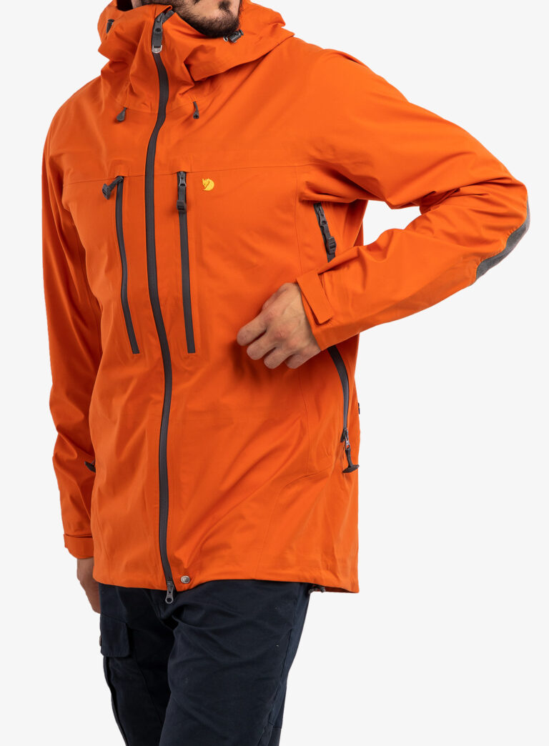 Geaca barbati Fjallraven Bergtagen Eco-Shell Jacket - hokkaido orange - imagine 6