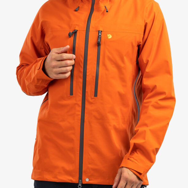 Geaca barbati Fjallraven Bergtagen Eco-Shell Jacket - hokkaido orange