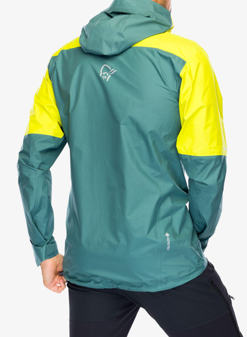 Geaca barbati Norrona Falketind Gore-Tex Paclite Jacket - sulphur spring/north atlantic preţ