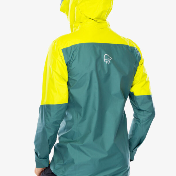 Original Geaca barbati Norrona Falketind Gore-Tex Paclite Jacket - sulphur spring/north atlantic