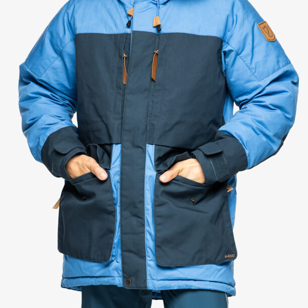 Geaca de iarna Fjallraven Polar Expedition Parka - un blue/mountain blue