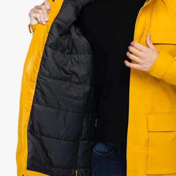 Original Geaca de iarna Jack Wolfskin Glacier Canyon Parka - mustard