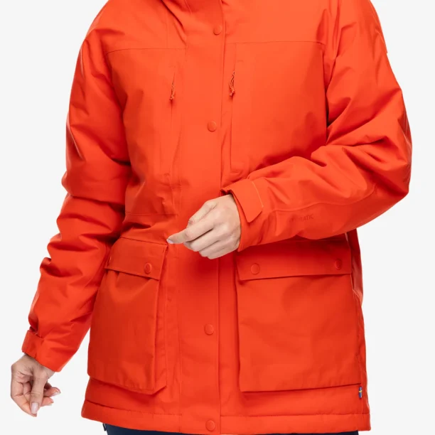 Geaca de iarna femei Fjallraven HC Hydratic Padded Jacket - flame orange