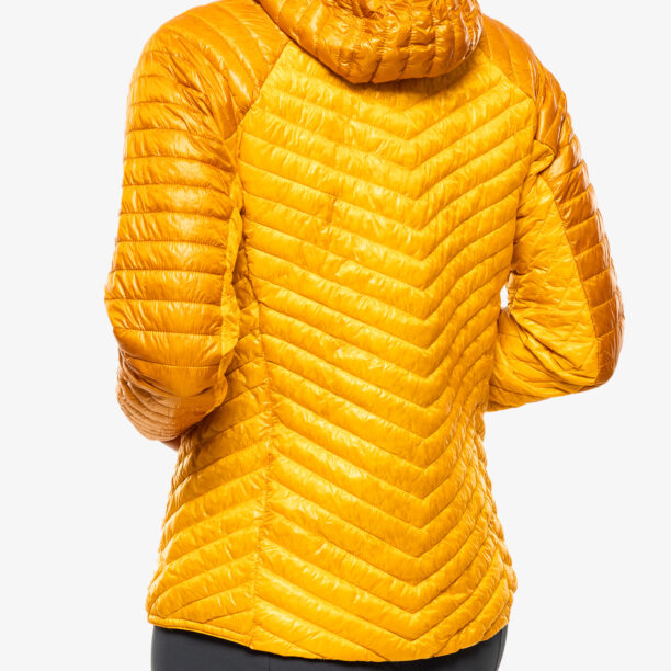 Geaca de munte femei Haglofs L.I.M. Mimic Hood - sunny yellow/magnetite preţ