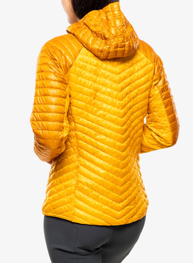 Geaca de munte femei Haglofs L.I.M. Mimic Hood - sunny yellow/magnetite preţ