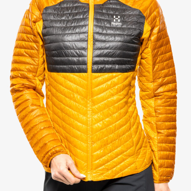 Geaca de munte femei Haglofs L.I.M. Mimic Hood - sunny yellow/magnetite