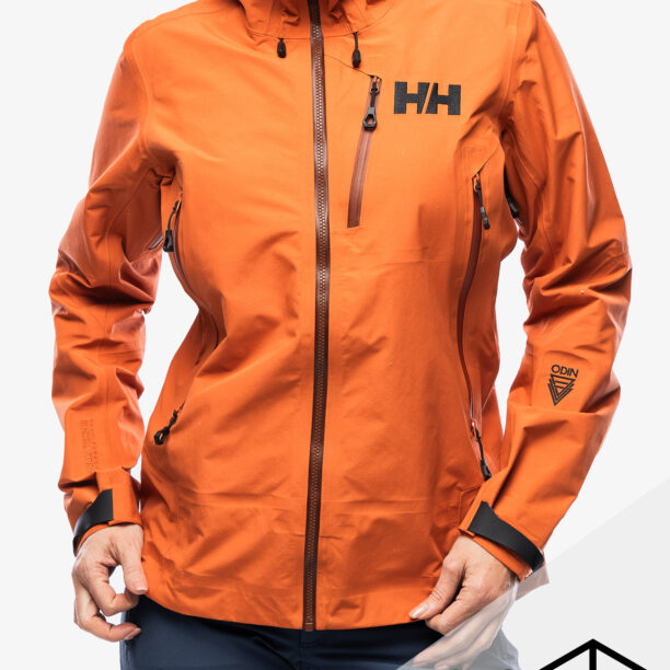 Geaca de munte femei Helly Hansen Odin 9 Worlds 3.0 Jacket - terracotta