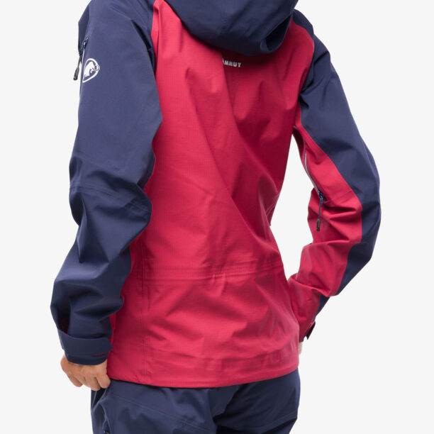 Geaca de munte femei Mammut Taiss Pro HS Hooded Jacket - blood red/marine preţ