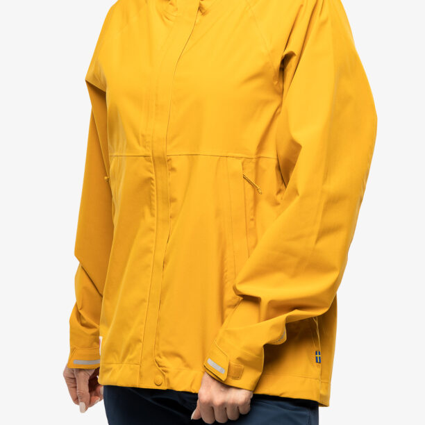 Geaca de ploaie femei Fjallraven HC Hydratic Trail Jacket - mustard yellow