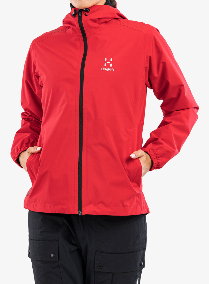 Geaca de ploaie femei Haglofs Buteo Jacket - scarlet red