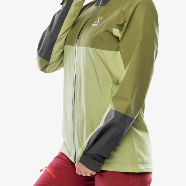 Cumpăra Geaca de ploaie femei Haglofs Finch Proof Jacket - green/olive green