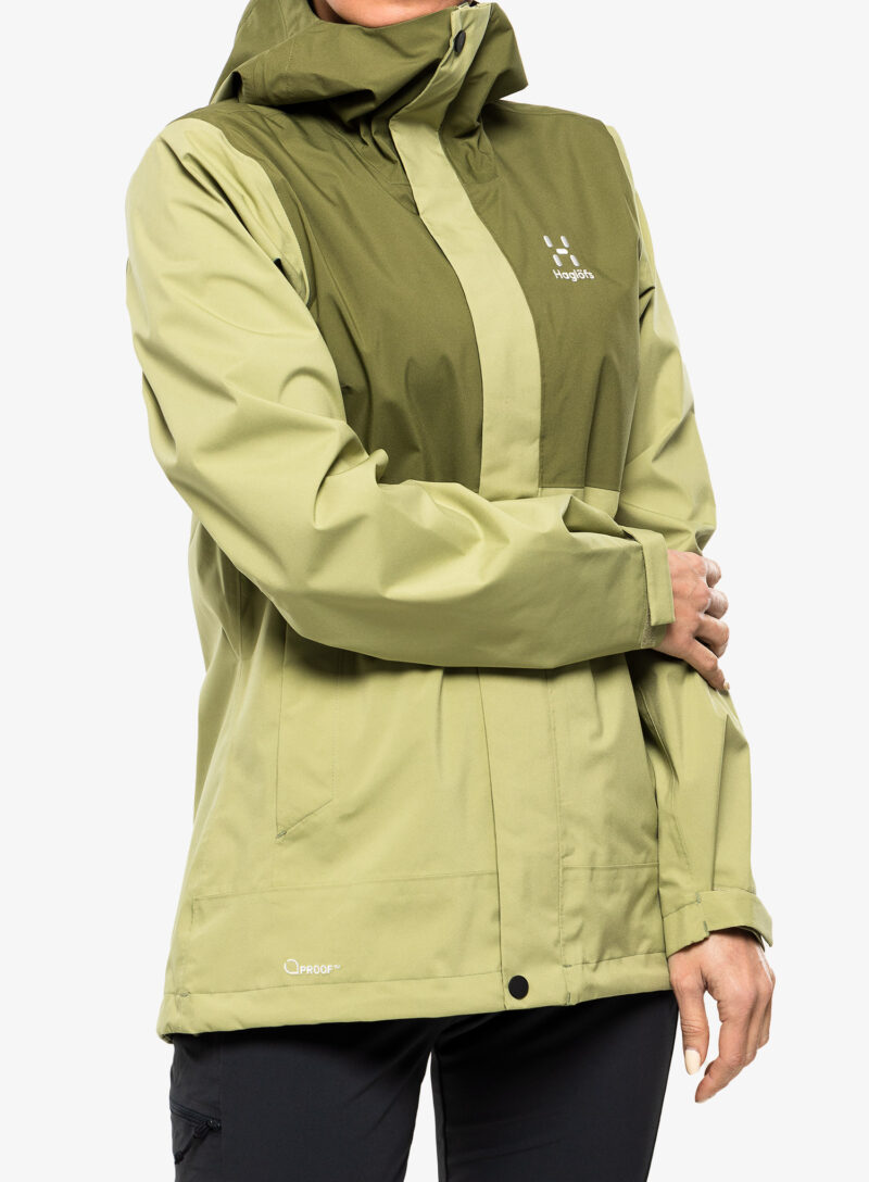 Cumpăra Geaca de ploaie femei Haglofs Koyal Proof Jacket - thyme green/olive green