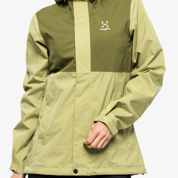 Geaca de ploaie femei Haglofs Koyal Proof Jacket - thyme green/olive green