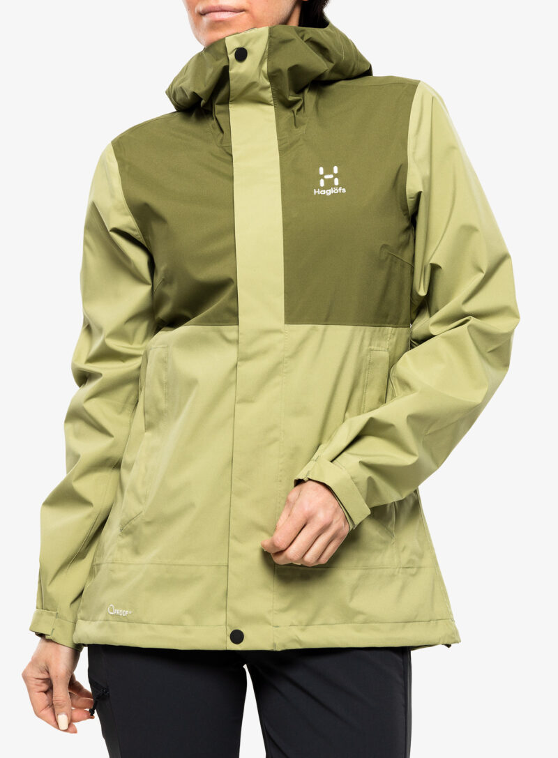 Geaca de ploaie femei Haglofs Koyal Proof Jacket - thyme green/olive green