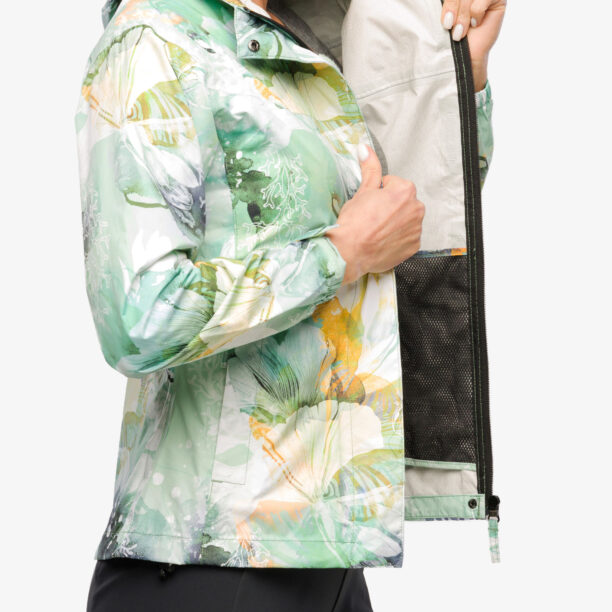 Original Geaca de ploaie femei Helly Hansen Loke Print Jacket - jade esra