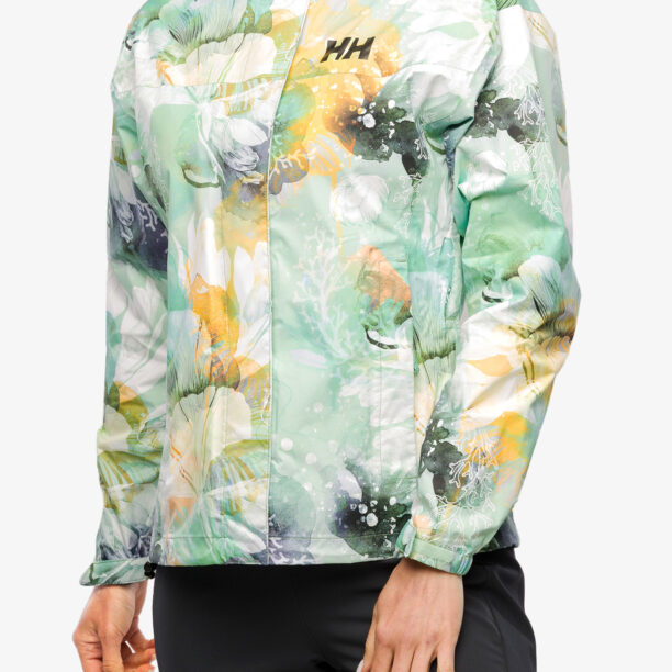 Geaca de ploaie femei Helly Hansen Loke Print Jacket - jade esra