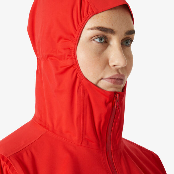 Original Geaca de ploaie femei Helly Hansen Momentum 3L Stretch Jacket - alert red