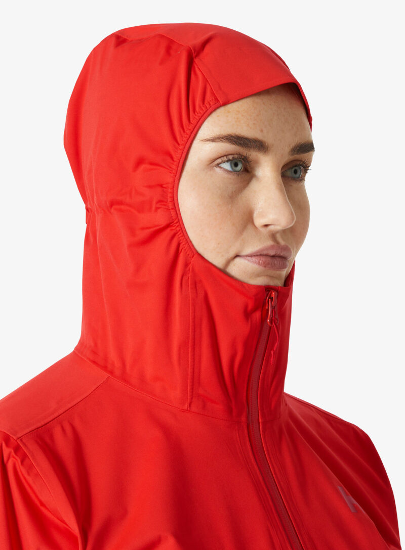 Original Geaca de ploaie femei Helly Hansen Momentum 3L Stretch Jacket - alert red