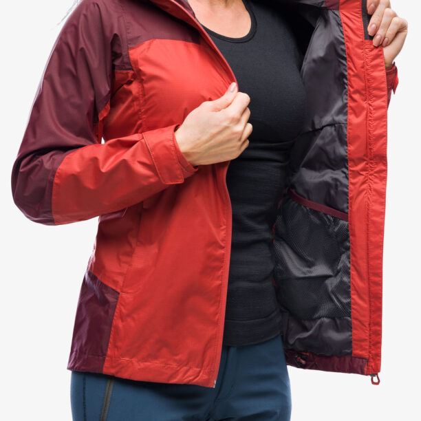 Original Geaca de ploaie femei Helly Hansen Verglas 2L Shell Jacket - poppy red/hickory