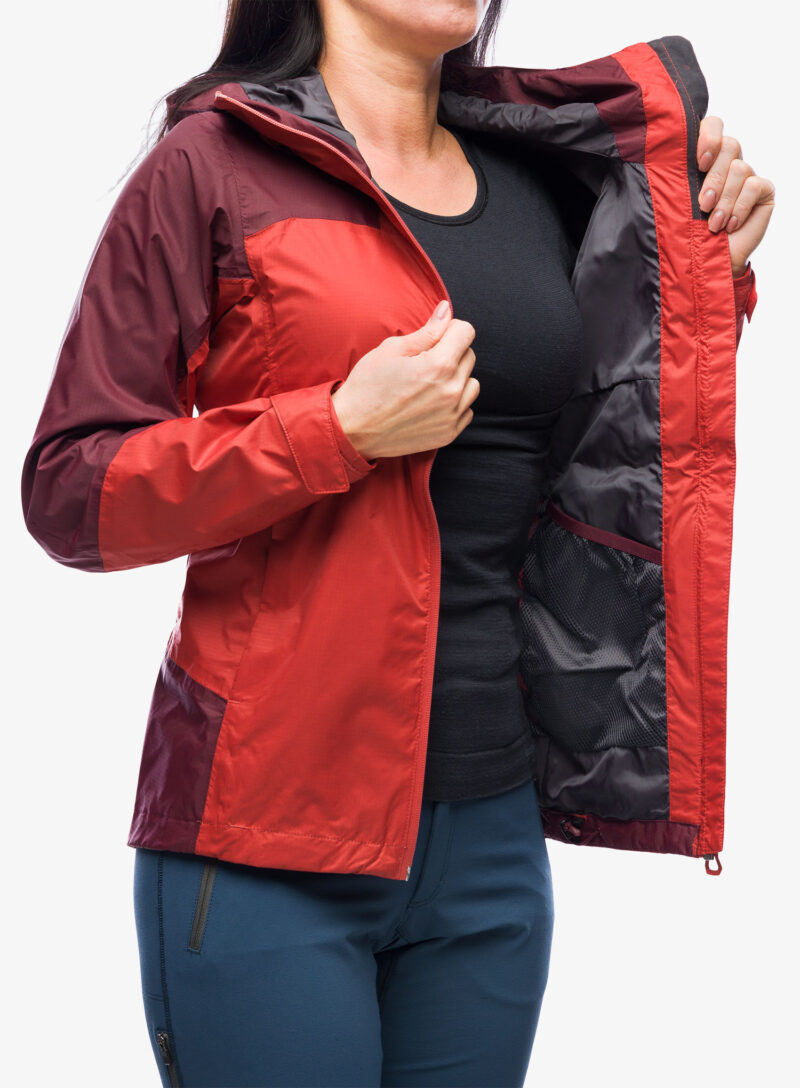 Original Geaca de ploaie femei Helly Hansen Verglas 2L Shell Jacket - poppy red/hickory