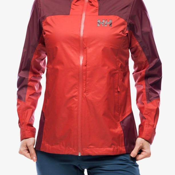 Geaca de ploaie femei Helly Hansen Verglas 2L Shell Jacket - poppy red/hickory