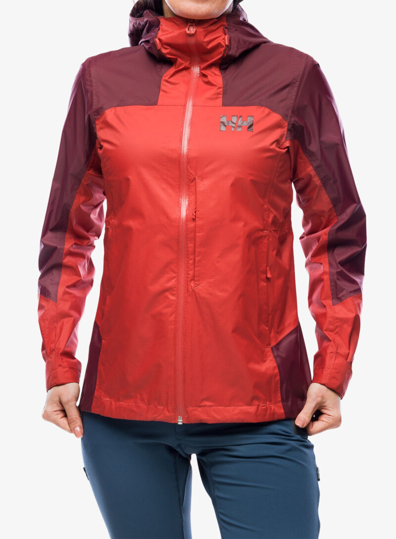 Geaca de ploaie femei Helly Hansen Verglas 2L Shell Jacket - poppy red/hickory