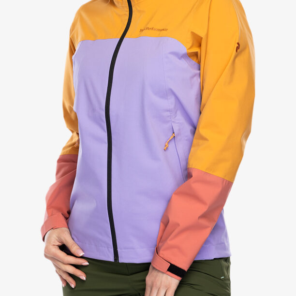 Geaca de ploaie femei Peak Perfomance Trail Hipe Shell Jacket - desert blow