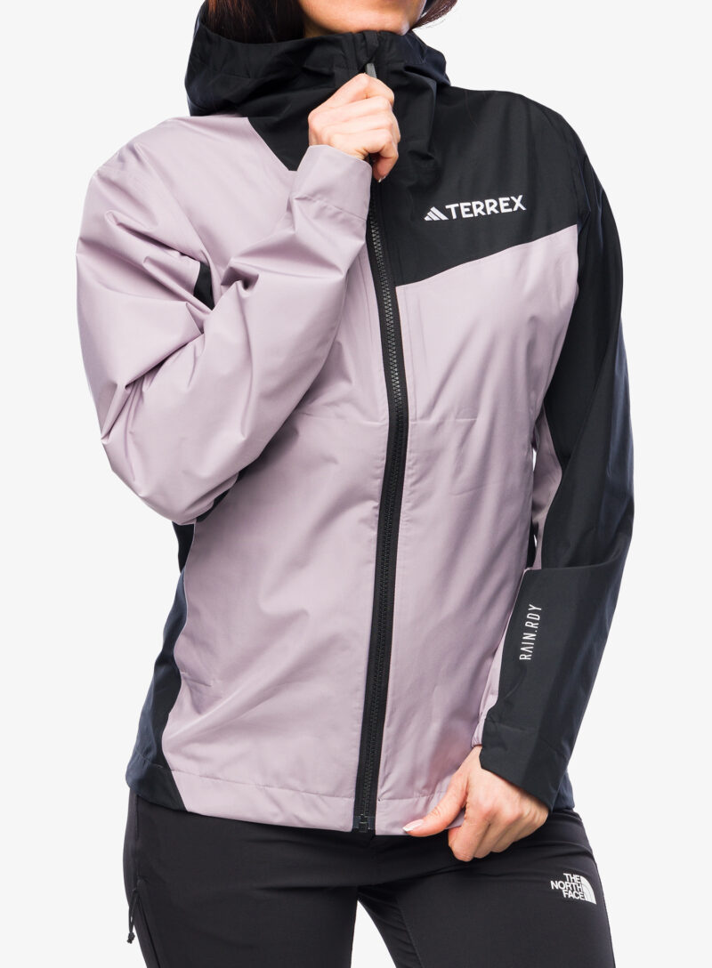 Geaca de ploaie femei adidas TERREX Multi 2.5L RAIN.RDY Jacket - preloved fig/black