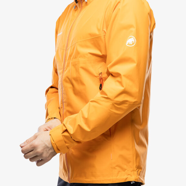 Preţ Geacă de ploaie pentru bărbați Mammut Convey Tour HS Hooded Jacket - tangerine